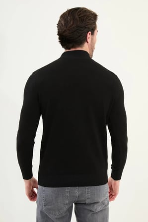 CENTİLMEN Düz Slim Fit Yarım Balıkçı Yaka Erkek Triko Kazak 11545