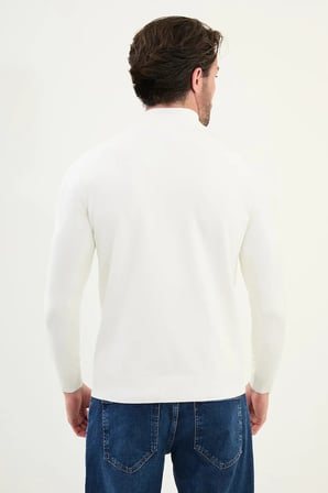 CENTİLMEN Düz Slim Fit Yarım Balıkçı Yaka Erkek Triko Kazak 11545