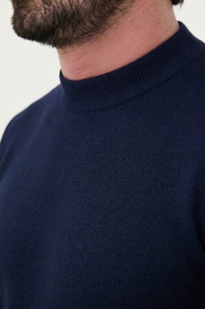 CENTİLMEN Düz Slim Fit Bisiklet Yaka Pamuk Erkek Triko Kazak 11620