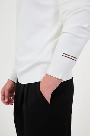 CENTİLMEN Düz Slim Fit Bisiklet Yaka Pamuk Erkek Triko Kazak 11620