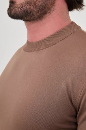 CENTİLMEN Düz Slim Fit Bisiklet Yaka Pamuk Erkek Triko Kazak 11620