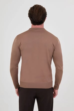 CENTİLMEN Düz Slim Fit Bisiklet Yaka Pamuk Erkek Triko Kazak 11620