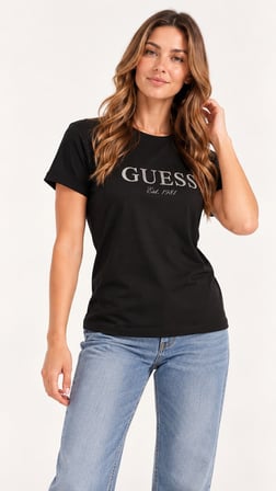 GUESS Kadın T-Shirt W6BI22K6042