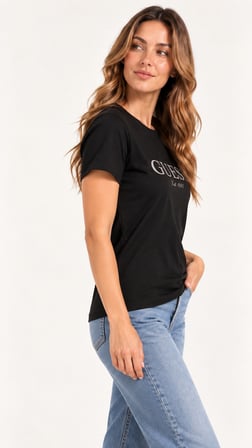 GUESS Kadın T-Shirt W6BI22K6042
