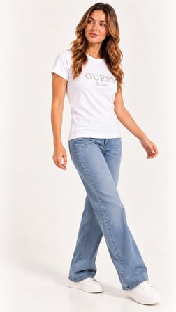 GUESS Kadın T-Shirt W6BI22K6042