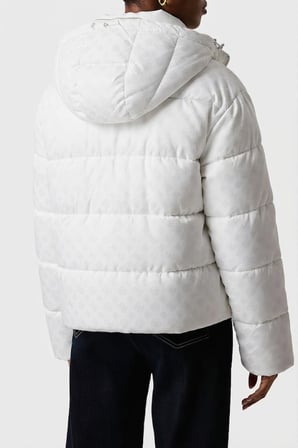 GUESS Guess 4G Logolu Fermuarlı Kapüşonlu MontW6BL56W4195
