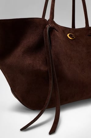 GUESS Allegra Süet Tote Çanta HWSG2237230