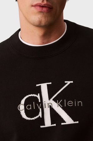 CALVİN KLEİN Logolu Relaxed Fit Bisiklet Yaka Erkek Kazak LV04RH320GUB1