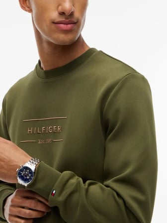 TOMMY Logolu Örme Sweat MW0MW44939-MT1