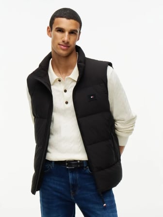 TOMMY Logolu Fermuarlı Yelek MW0MW45306-BDS