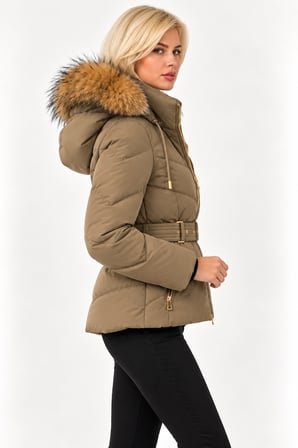 GUESS Kemerli Kısa Şişme Mont W6BL58W4197