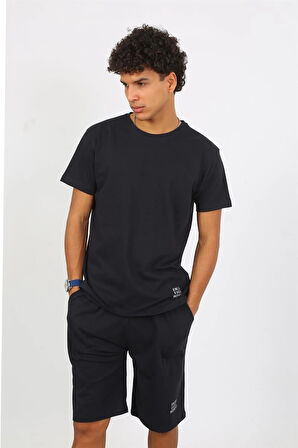 Giyim Erkek Pamuk Lakost Alt Üst Kaprili Pijama Takım Lacivert