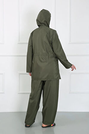 Giyim Büyük Beden Tesettür Büyük Mayo Haki