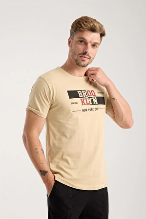 Giyim Erkek Ten Rengi Kısa Kol Pijama Takımı