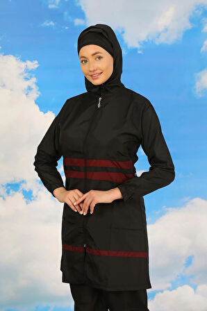 Giyim Kadın Tam Tesettür Mayo Siyah