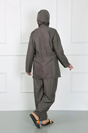 Giyim Büyük Beden Tesettür Büyük Mayo Füme