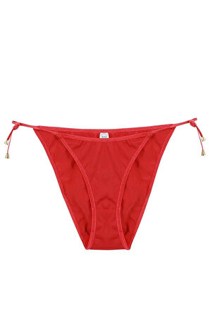 Giyim Kadın Kırmızı Yandan Bağlamalı 2'li String Slip