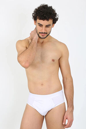 Giyim Erkek Pamuk 3lü Bordo Beyaz Laci Likralı Slip