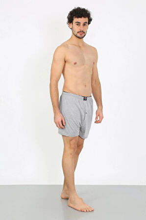 Giyim Erkek Penye Boxer Gri