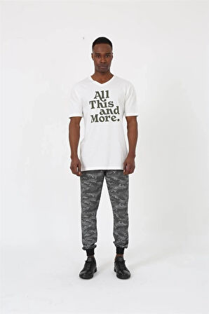 Giyim Erkek Pamuk Alt Eşofman Gri