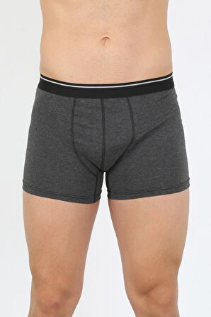 Giyim Erkek Pamuk Likralı Boxer Antrasit