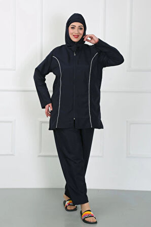 Giyim Büyük Beden Tesettür Büyük Mayo Lacivert