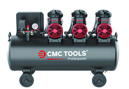 CMC PREMİUM 100 LT 6 HP SESSİZ YAĞSIZ HAVA KOMPRESÖRÜ