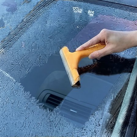 Oto Cam Temizleme Kurulama Çekçek Cam Sil Pratik Su Çekme Aparatı Turuncu 14cm