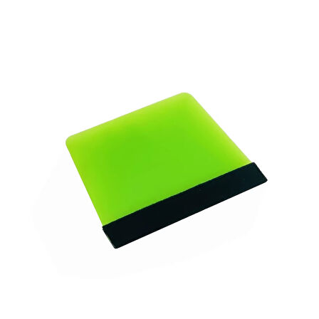 Kare Keçeli Ragle PPF/TPH Cam Filmi Çekme Uygulama Aparatı 10.5x8cm Yeşil