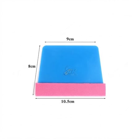 Kare Keçeli Ragle PPF/TPH Cam Filmi Çekme Uygulama Aparatı 10.5x8cm Mavi