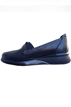 Scavia 888-24 Hakiki Deri Anatomik Büyük Numara Kadın Ayakkabı