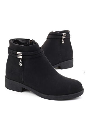 Sdf 154-24 Deri Fashion Fermuarlı Kadın Bot