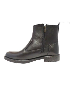 Yolcu 215-24 Hakiki Deri Anatomik Sıcak Kürk Astar Erkek Bot