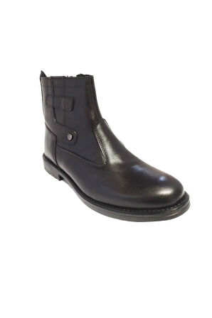 Yolcu 215-24 Hakiki Deri Anatomik Sıcak Kürk Astar Erkek Bot