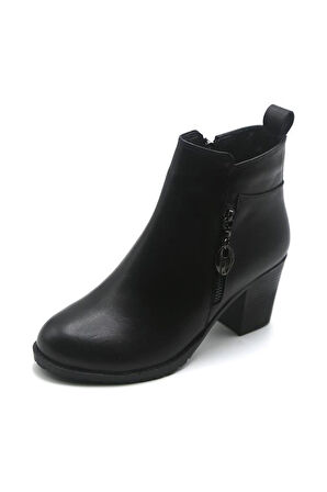 Scavia 578-24 Hakiki Deri Anatomik Çift Fermuarlı Topuklu Kadın Bot