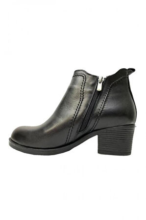Scavia 636-24 Hakiki Deri Anatomik Fermuarlı Kadın Bot