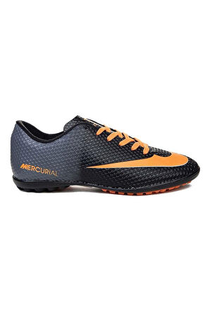 Walked 401-25 Halı Saha Krampon Siyah Turuncu 36-39