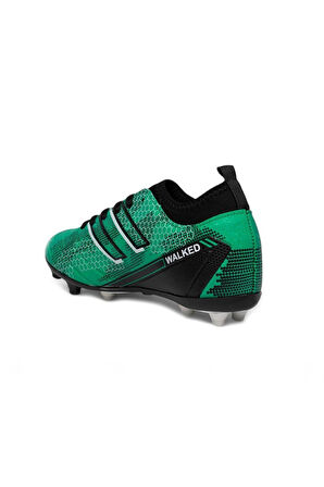 Walked 107-25 Halı Saha Çivili Krampon Yeşil Siyah 36-39