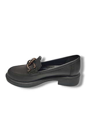 Fancy 125-25 Deri Anatomik Halka Zincirli Casual Kadın Ayakkabı