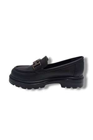 Fancy 801-25 Deri Loafer Tokalı Kadın Ayakkabı