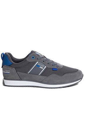 Jagulep Bugatti Deri Anorak Anatomik Erkek Sneaker Füme Saks