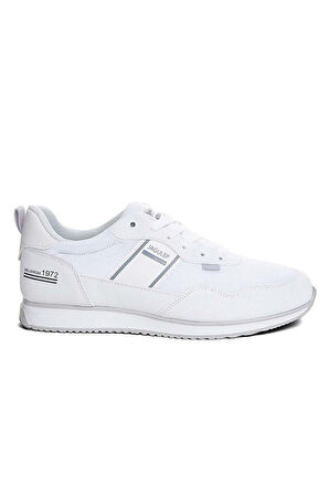 Jagulep Bugatti Deri Anorak Anatomik Erkek Sneaker Beyaz Buz