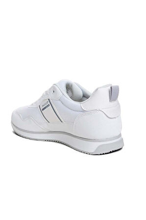 Jagulep Bugatti Deri Anorak Anatomik Erkek Sneaker Beyaz Buz