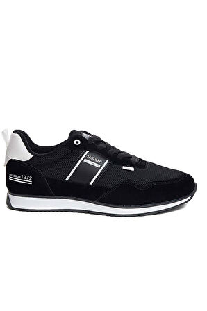 Jagulep Bugatti Deri Anorak Anatomik Erkek Sneaker Siyah Beyaz
