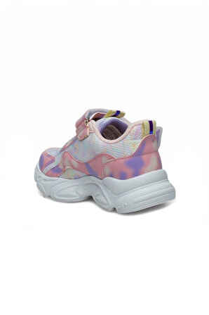 Alessio 034-25 Simli Kelebek Kız Çocuk Sneaker Pembe Beyaz 31-35