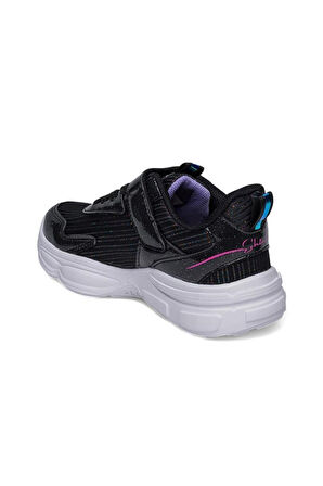 Alessio 010-25 Simli Maskotlu Kız Çocuk Sneaker Siyah Lila 31-35