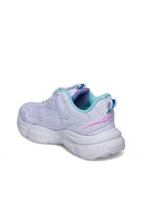 Alessio 010-25 Simli Maskotlu Kız Çocuk Sneaker Gümüş Beyaz 31-35