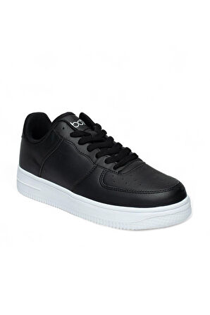 Best Of 042-25 Deri Air Anatomik Erkek Sneaker Siyah Beyaz