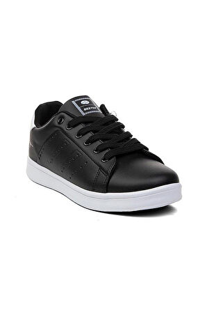 Best Of 041-25 Deri Anatomik Erkek Sneaker Siyah Beyaz