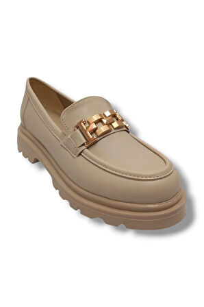 Fancy 801-25 Deri Loafer Tokalı Kadın Ayakkabı
